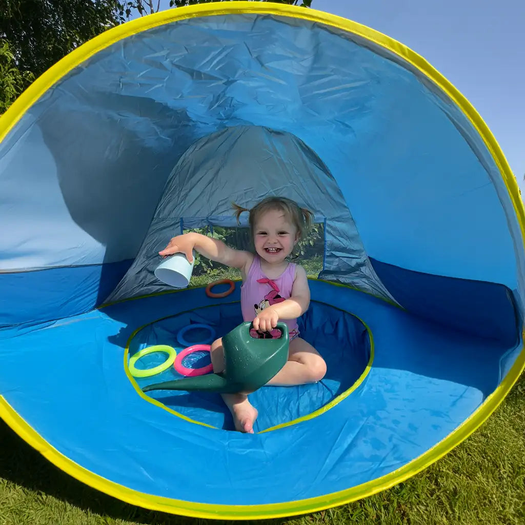 tent for pool Little Cubs Pop-Up Pool Tent