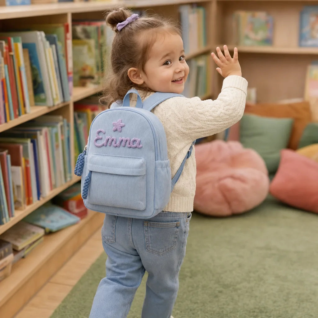 Personalized Hand-Knitted Kids Backpack