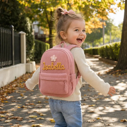 Personalized Hand-Knitted Kids Backpack