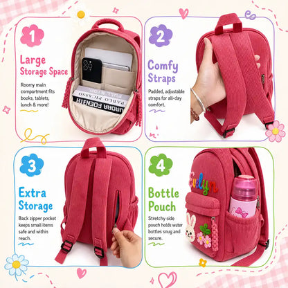 Personalized Hand-Knitted Kids Backpack