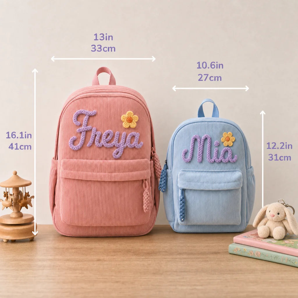 Personalized Hand-Knitted Kids Backpack