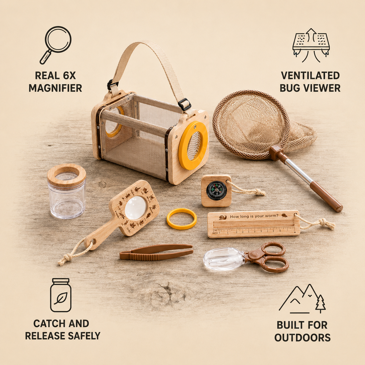 Nature Explorer Kit features and included tools